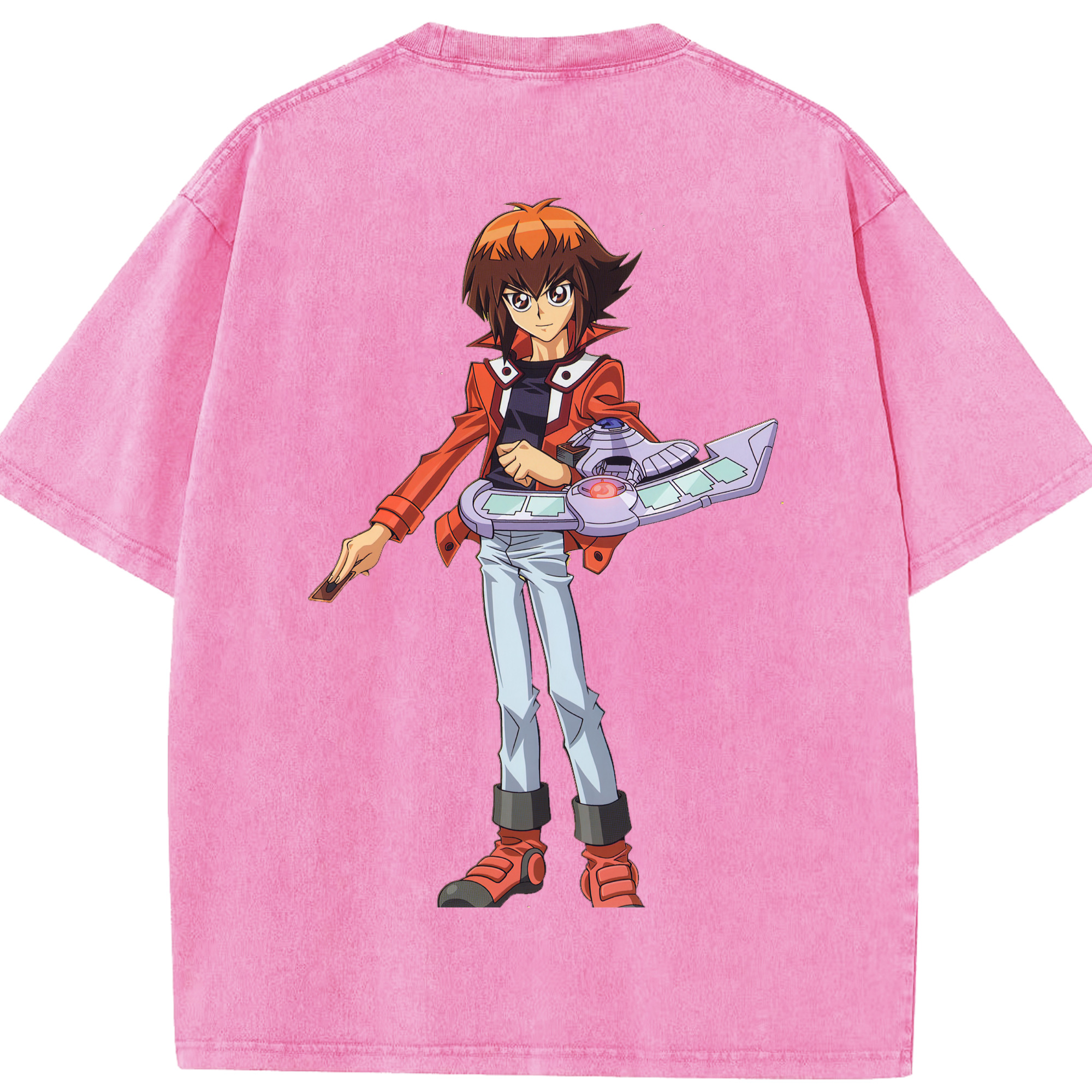 （画像用） 遊☆戯☆王 Yu-Gi-Oh! 綿100% ヴィンテージ風 半袖Tシャツ（背面プリント）